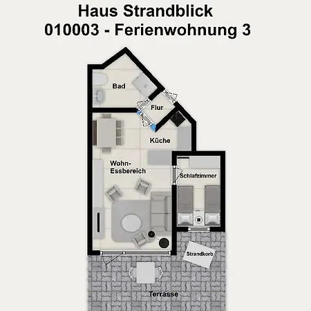 Appartement Haus Strandblick - 3 Wangerooge